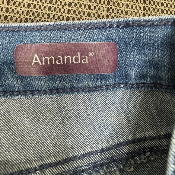 Gloria Vanderbilt Amanda Womens Size 12 Blue Classic Fit Tapered Leg Jeans - Picture 4 of 10